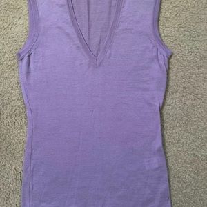 Thomas Pink V Neck Sweater Vest Top Small